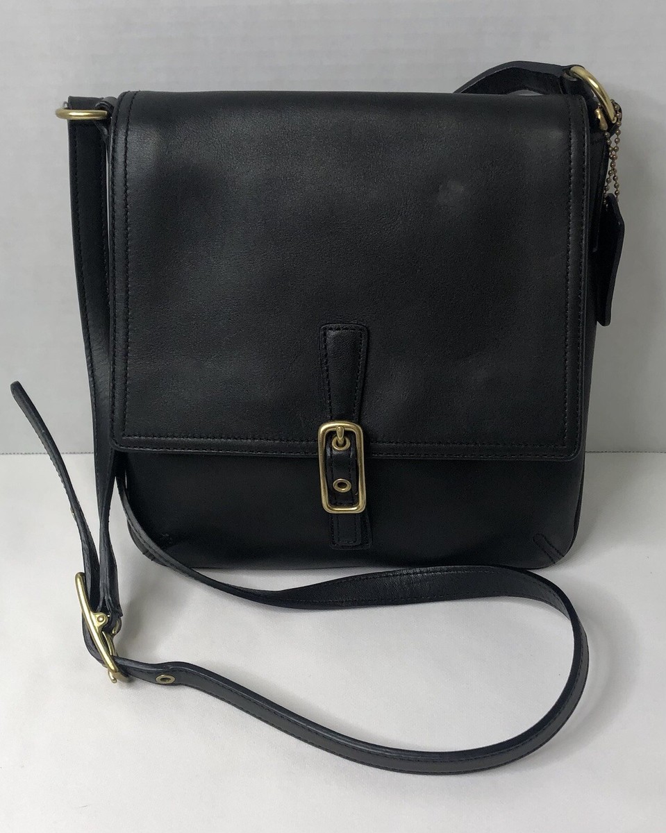 Vintage Coach Black Y2K Legacy Slim Flap Bag B33-9592 with Vintage Coach Black Y2K Legacy Slim Flap Bag B33-9592 with