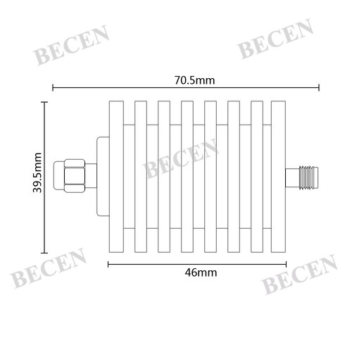 25W SMA male to female Attenuator 20dB DC-3.0GHZ 50ohm RF coaxial Power - Picture 7 of 7