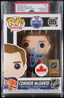 Connor McDavid Signed Funko POP #05 Autographed Auto Oilers HOF PSA DNA COA 7.5!