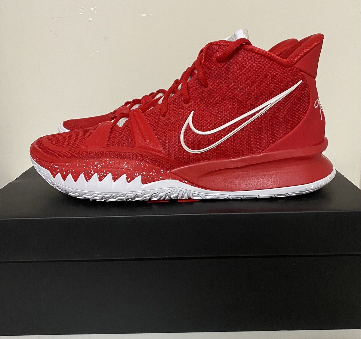 Nike Kyrie 7 TB University Red White Mens Sz 14 Irving