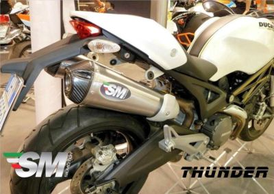 #ad Ducati Monster 696 796 1100 Silmotor Exhaust System Titanuim Silencers Carbon Ca $859.95