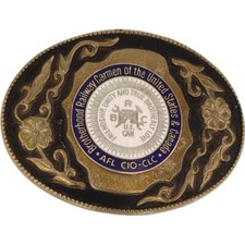 BRC Brotherhood Railway Carmen Railroad Union NOS Vintage Belt Buckle