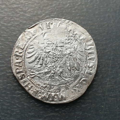 IMPERIO ESPAÑOL PAISES BAJOS AMBERES CARLOS V ( I ESPAÑA ) 4 STUIVERS 1551 MBC- - 第 1/2 張圖片