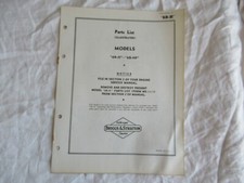 Briggs & Stratton 6B-H 6B-HF engine parts list manual catalog