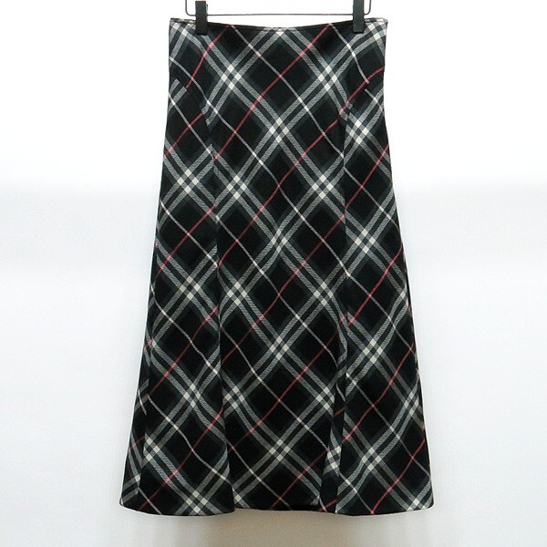 Burberry London Wool Nova Check Long Skirt women