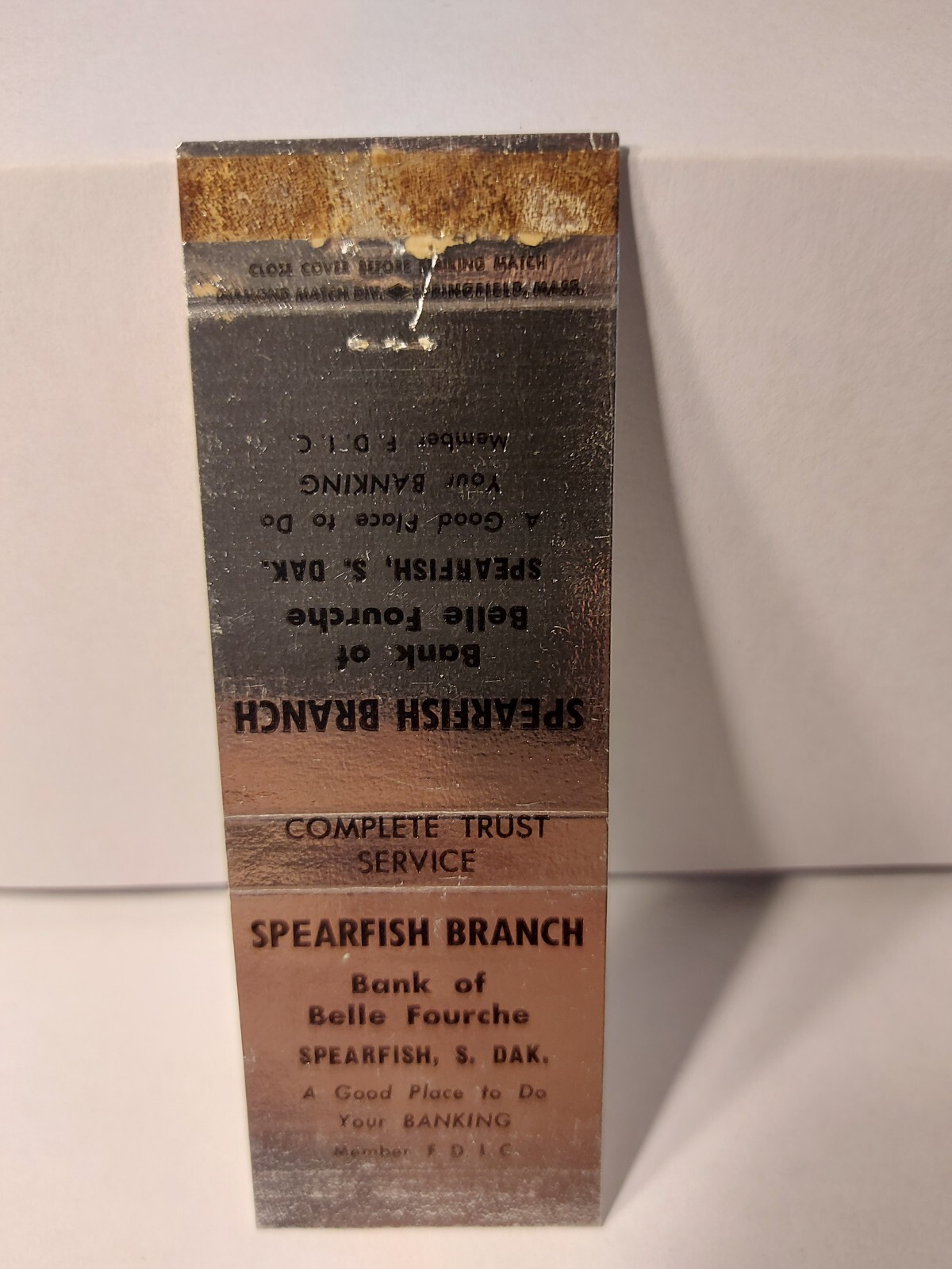 Vtg. Spearfish Branch Bank of Belle Fourche, Spearfish, S. Dak