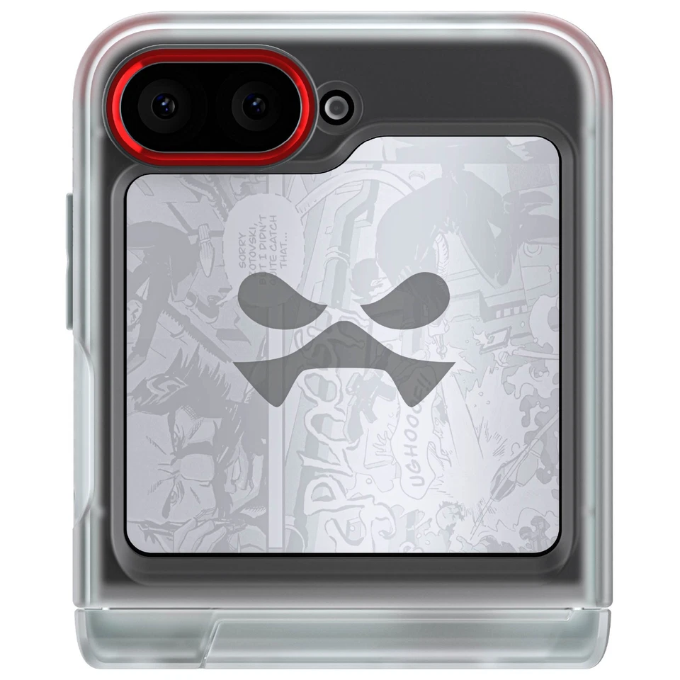 Z Flip 6 Case Clear Phone Cover with Stand and Hinge Protection | Ghostek COVERT - Image 3 of 4