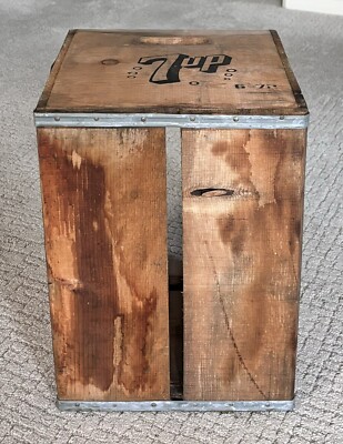 7 Up Seven Up Wood Crate Vintage Large Wooden Crate | eBay