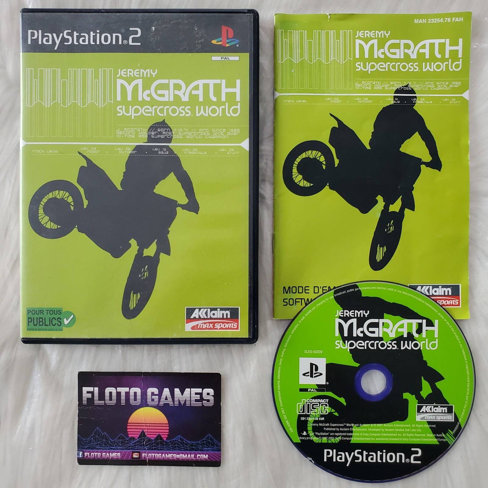 Jeu Jeremy McGrath Supercross World pour PS2 Complet PAL FR - Floto Games