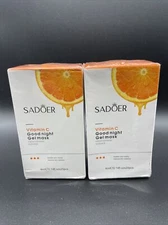LOT OF 2 Sadoer Vitamin C Good night Gel Mask 4ML/ 20pc Ea.- NEW SEALED
