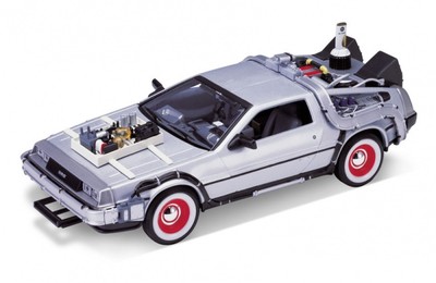 Delorean Modellino Macchina Del Tempo DeLorean DMC-12 1981 Silver 1:18