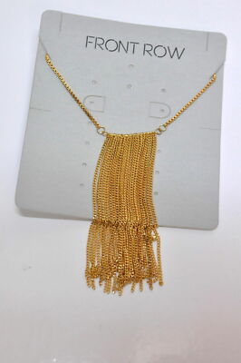 Front Row Damen-Kette goldfarben hängend mit Quasten Halskette 17-HB2316/426