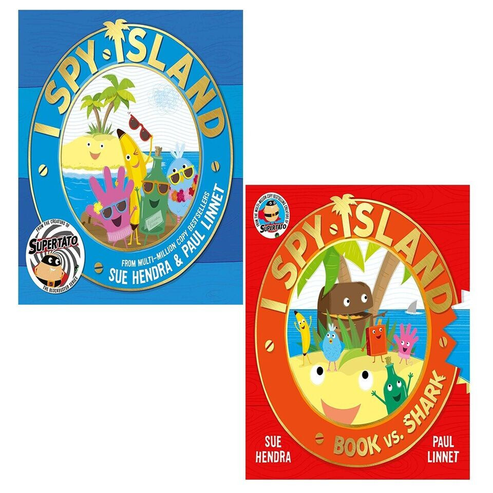 I Spy Island Series  2 Books Collection Set by Sue Hendra, Paul Linnet  I Spy Is