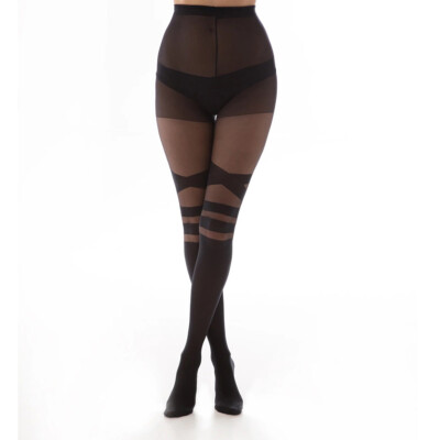 Pamela Mann Vintage Gothic Goth Strumpfhose - Sheer Strap