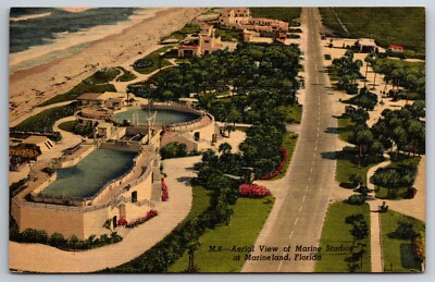 Marineland FL - Florida, Marine Studios, Aerial View, Vintage Postcard