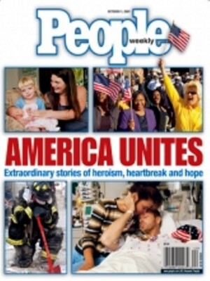 PEOPLE MAGAZINE 9-11-2001 AMERICA UNITES HEROISM HEARTBREAK & HOPE OCTOBER 2001