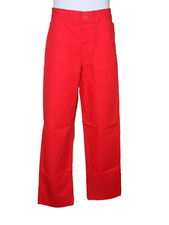 70S CARPENTER PANTS RED LEE DEADSTOCK 31 X 32 UNISEX HIGH WAIST 12" RISE 40" HIP