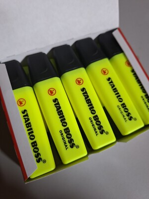 STABILO Textmarker BOSS 70 2-5mm 10er Pack Neongelb