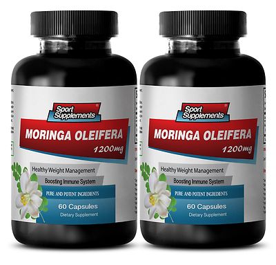 Immune System - Moringa Oliefera 1200mg - Well-Being Health Booster Pills 2B