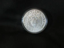 2022 Niue Czech Republic Lion 2oz. Silver Round BU Capsuled Coin - 4,440 Minted!