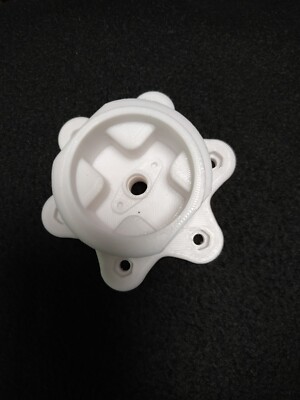 Thrustmaster T300/T500  70mm Weiß (PLA) Lenkrad Adapter, Wheel Adapter 