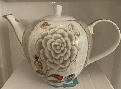 PiP Studio Teekanne Spring To Life cremeweiß groß 1,6 l Geschenkidee (NEU)