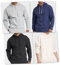 All in Motion PULLOVER Hoodie Sweatshirt w/ drawstring hood pocket Cotton fleece