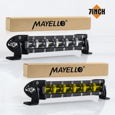 4''5''7"10"14''20"30" LED Light Bar Spot Flood Combo Work Offroad Truck Boat ATV