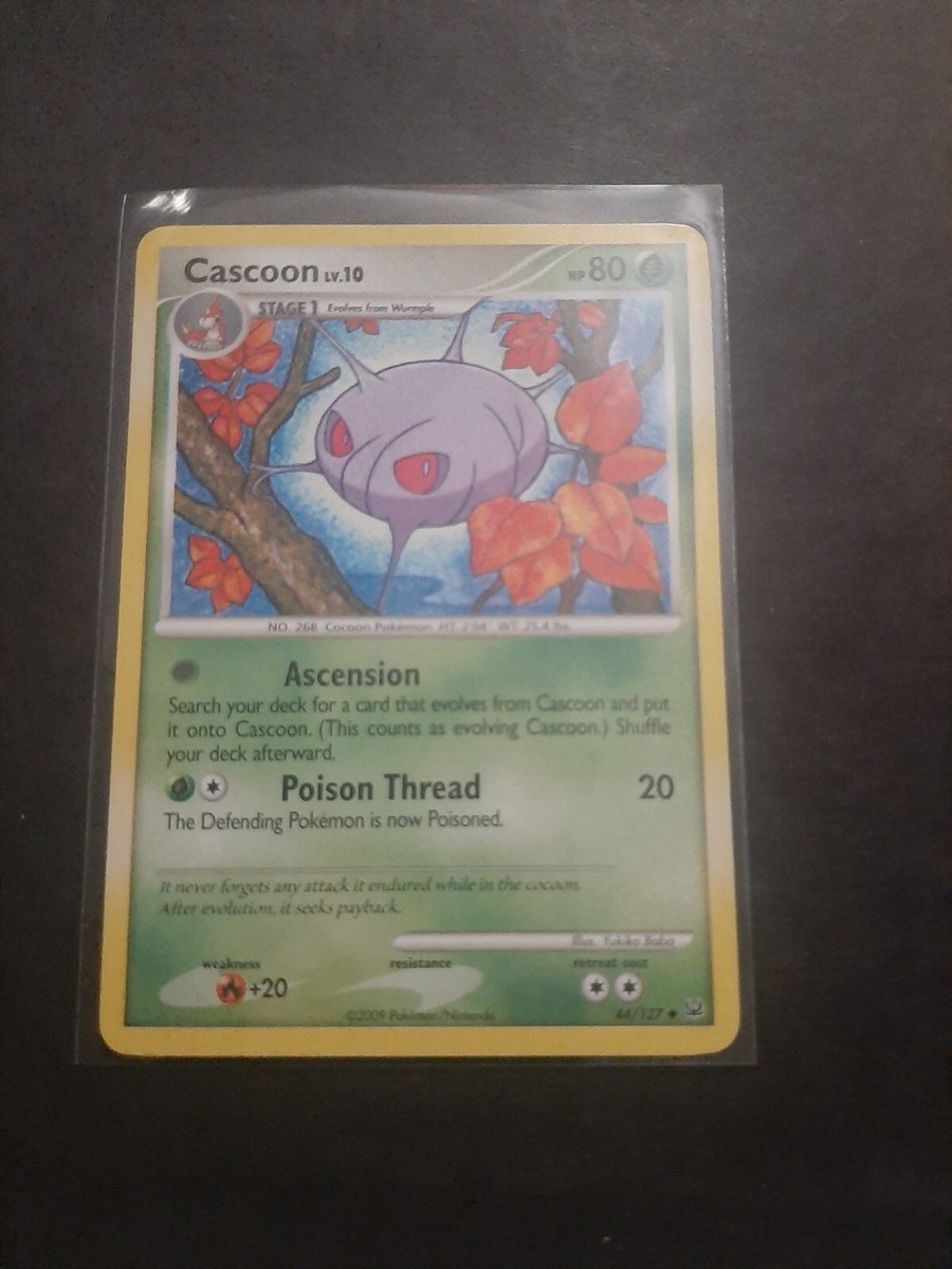 cascoon pokemon card Cards: 6/108 REVERSE HOLLOW # 5H92 Archeron Grass Grass Harden During your opponents next turn Pokemon Card Cascoon s10a 007/071