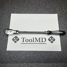 Snap-on Tools USA NEW BLACK 3/8" Drive Hard Grip Long Flex Head Ratchet FHLFD80A