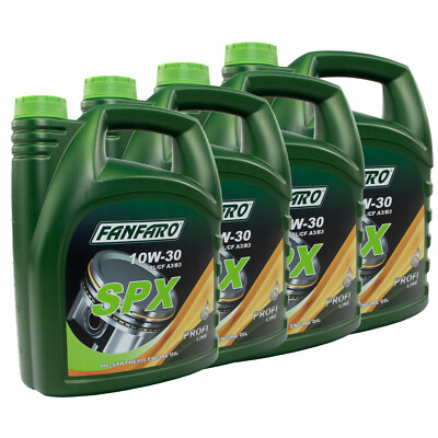 FANFARO 4x 5 Liter 10W30 SPX Motoröl Motorenöl Öl Oel VW 501.01 505.00 MB