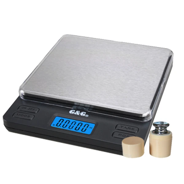 G&G LS200 +2X100g Gewicht Feinwaage Präzisionswaage Digital-waage Taschenwaage