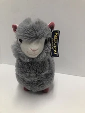 NWT Kellytoy Llama Alpaca Gray White 2018 Plush Stuffed Animal