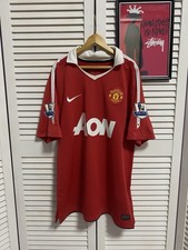 2010/11 Manchester United Chicharito #14 Nike Home Jersey Shirt AON EPL Size - M