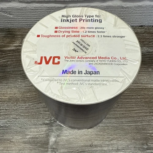 100 Genuine Taiyo Yuden JVC PRO PRINTABLE Blank DVD-R 16X discs