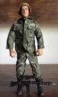 VTG 1992 Hall of Fame GI Joe Military Camo Outfit Soldier 12” Figure Hat & Gun