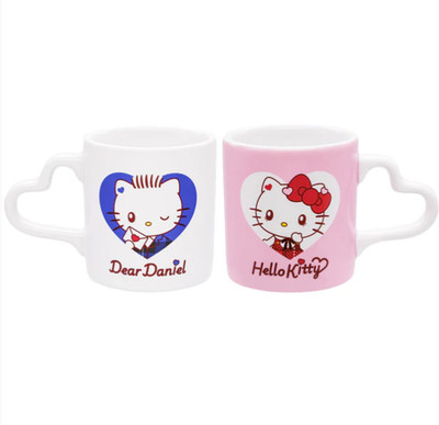[Universal Studios] Hello Kitty Hello Kitty/Dear Daniel Pair of Mugs From JP NEW