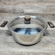 Vtg RARE 1980'S Commercial Grade Farberware Advantage 6qt Stockpot - Description