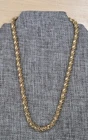 Napier Gold Tone Twisted Rope Chain Necklace 18" Vintage Signed Costume Jewelry