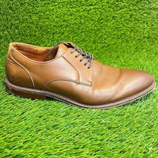 Stacy Adams Marlton Mens Size 12W Brown Classic Plain Toe Dress Oxford Shoes