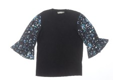 Womens UK Size S Oasis Black Pullover Jumper