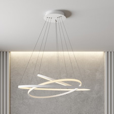 Lucande LED-Pendelleuchte Ezana Deckenlampe Deckenlicht Hängeleuchte LED weiß