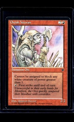 1994 MTG Magic The Gathering FEM Fallen Empires Vintage Hoover Orcish Veteran LP