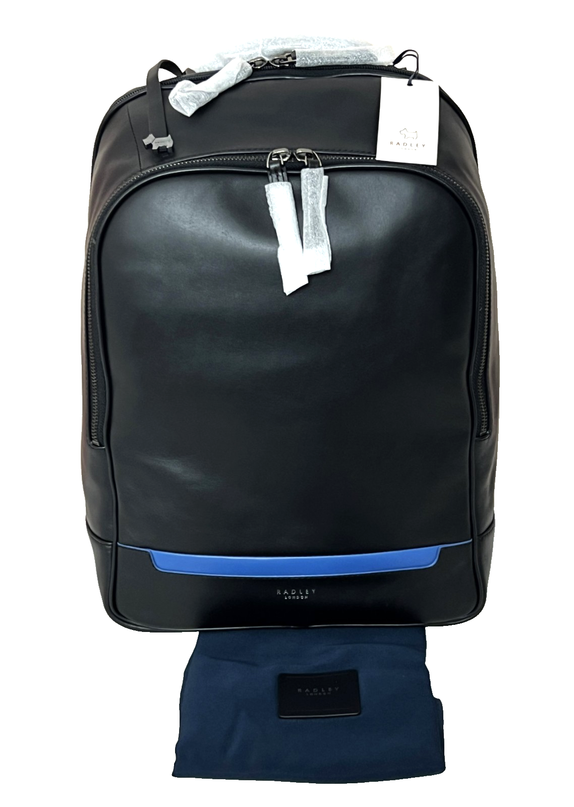Radley Large Men's Backpack Rucksack Bag Cannon Street Black Leather New RRP 249