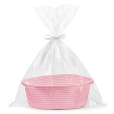 Small Woven Basket with Gift Bags and Ribbons Durable Baskets for Gifts Empty...