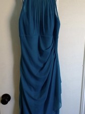 David’s Bridal Sleeveless Short Mesh Dress OASIS