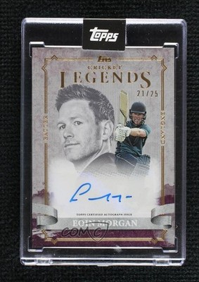 2024 Topps Cricket Legends of the Game Purple Auto 21/25 Eoin Morgan Auto 0sp7