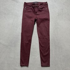Liverpool Los Angeles Jeans Womens 2/26 Petite Red The Ankle Skinny Stretch EUC