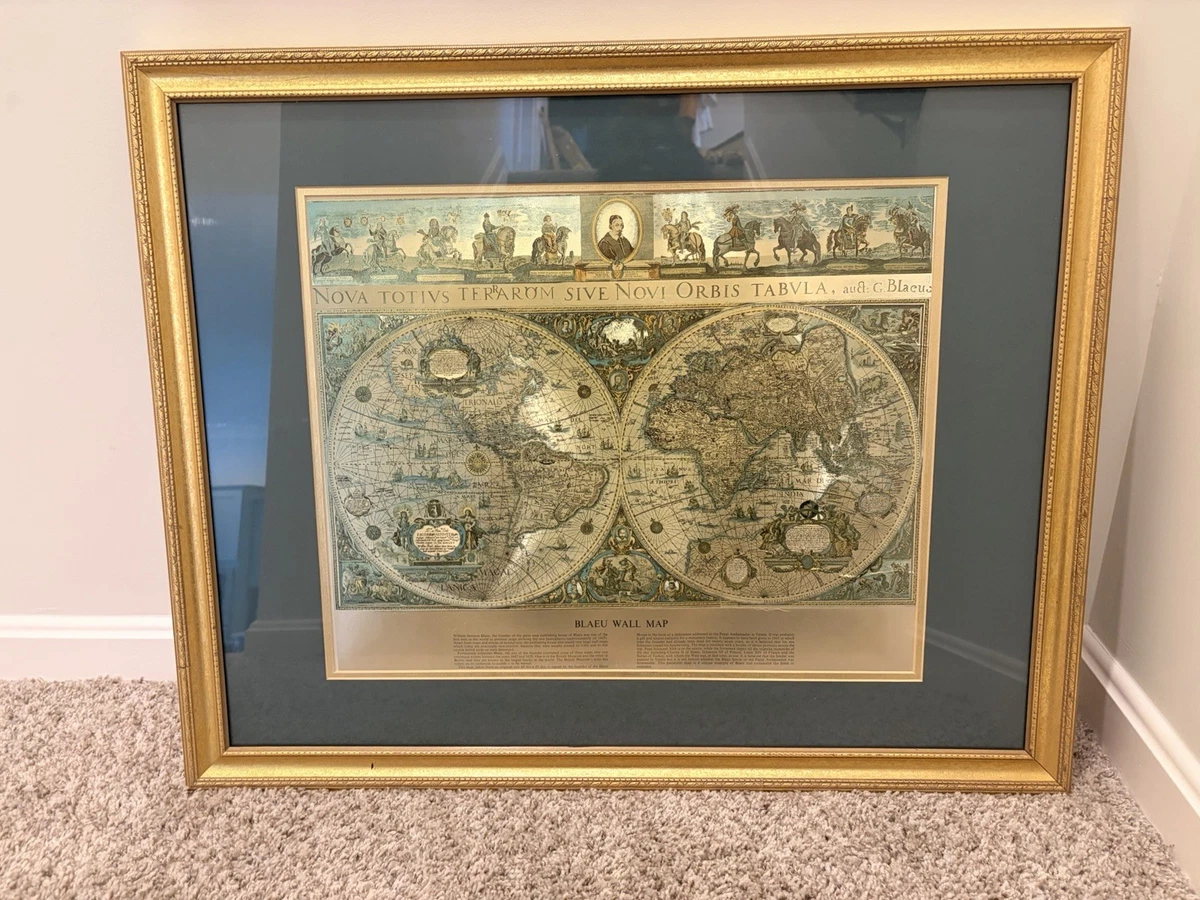 Blaeu Map In Reproduction Antique Maps, Atlases & Globes for sale