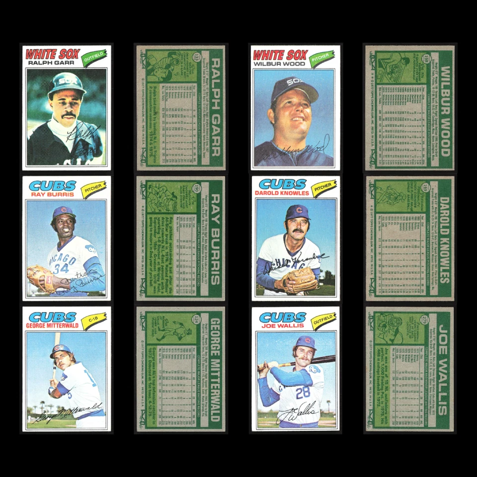 1977 Topps Lote 50 Tarjetas de Béisbol De Colección Distribuidor Conjunto a Granel Constructor Commons En muy buena condición MLB Foto 3 de 4
